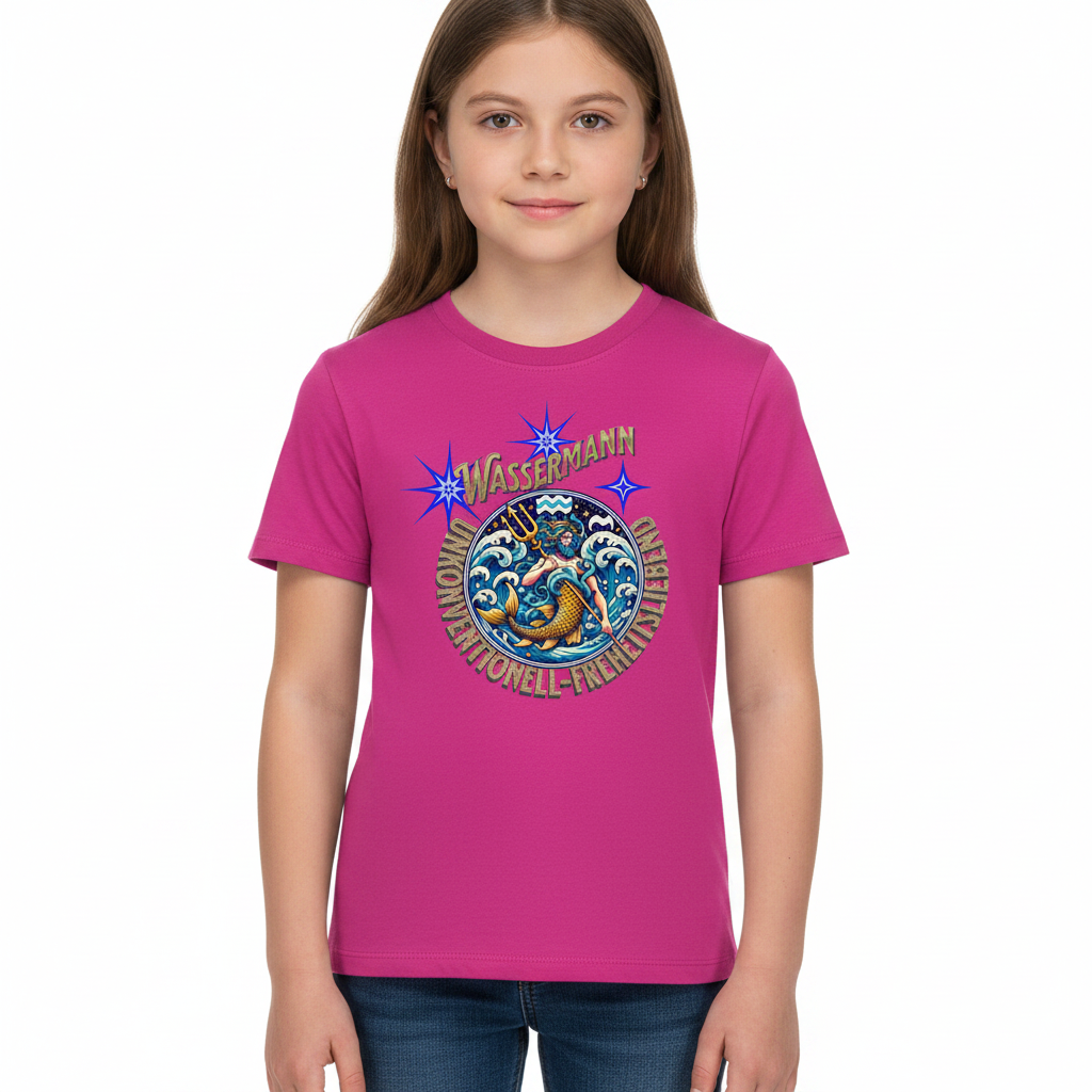 Premium Organic Shirt Kids / Wassermann Sternzeichen