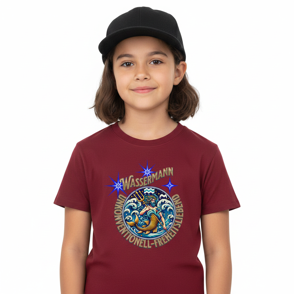 Premium Organic Shirt Kids / Wassermann Sternzeichen