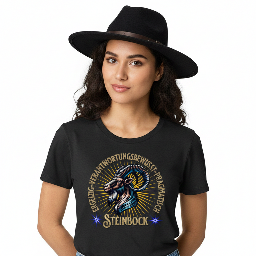 Steinbock Sternzeichen /  Premium Organic Shirt Women