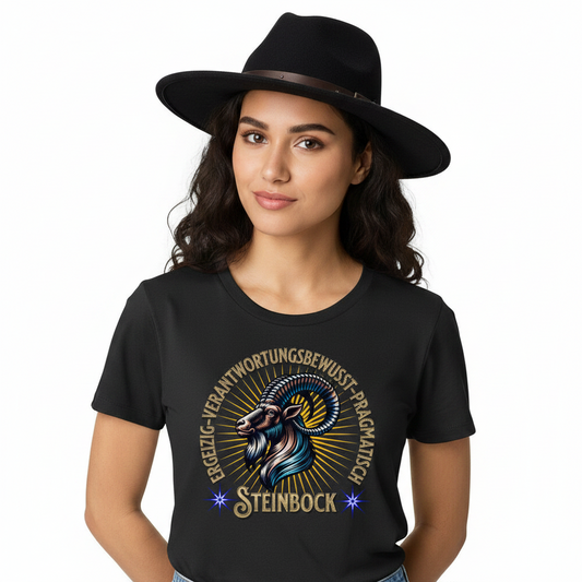 Steinbock Sternzeichen /  Premium Organic Shirt Women