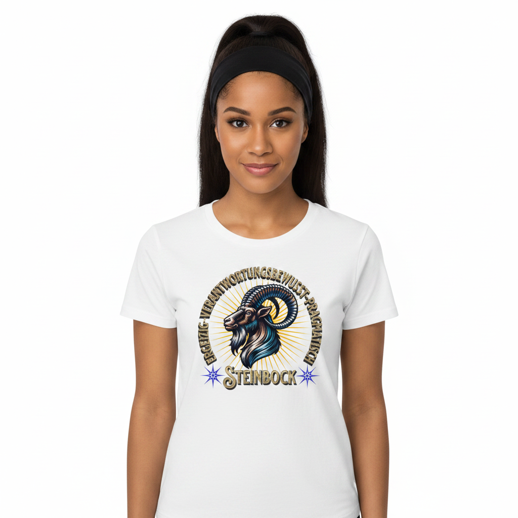 Steinbock Sternzeichen /  Premium Organic Shirt Women