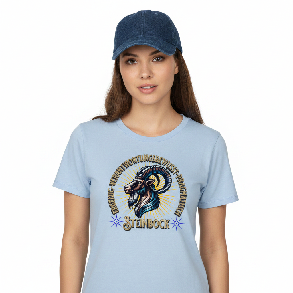 Steinbock Sternzeichen /  Premium Organic Shirt Women