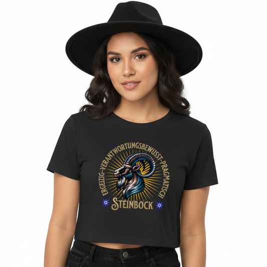 Steinbock Sternzeichen /  Ladies Cropped Tee