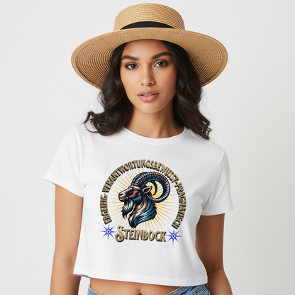 Steinbock Sternzeichen /  Ladies Cropped Tee