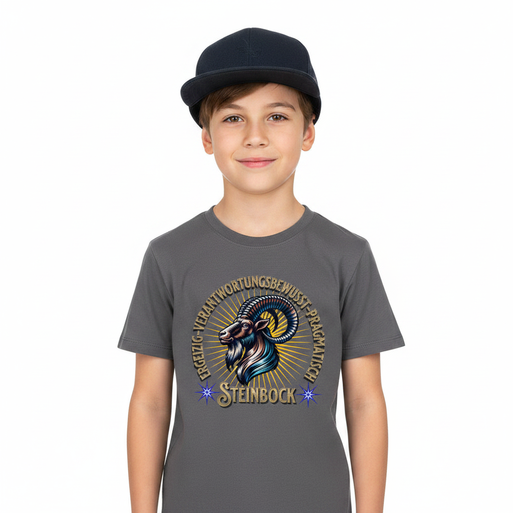 Steinbock Sternzeichen /  Premium Organic Shirt Kids