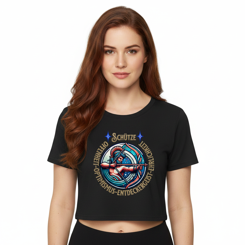 Schütze Sternzeichen / Ladies Cropped Tee
