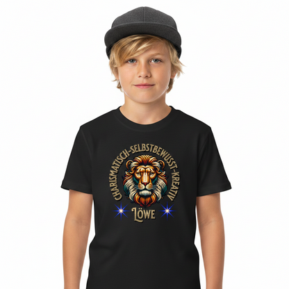 Premium Organic Shirt Kids / Löwe Sternzeichen