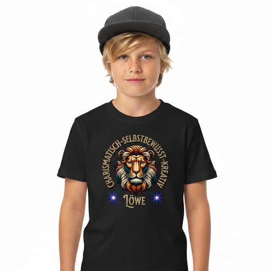 Premium Organic Shirt Kids / Löwe Sternzeichen