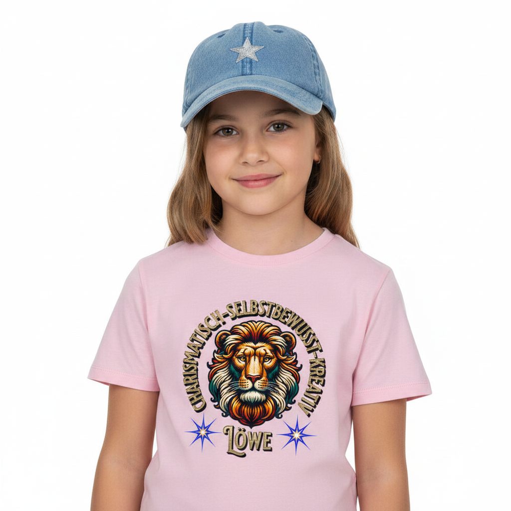 Premium Organic Shirt Kids / Löwe Sternzeichen