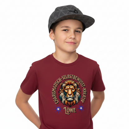 Premium Organic Shirt Kids / Löwe Sternzeichen