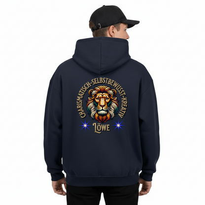 VACANCY Oversized Zipper Hoodie / Löwe Sternzeichen