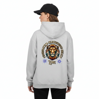 VACANCY Oversized Zipper Hoodie / Löwe Sternzeichen