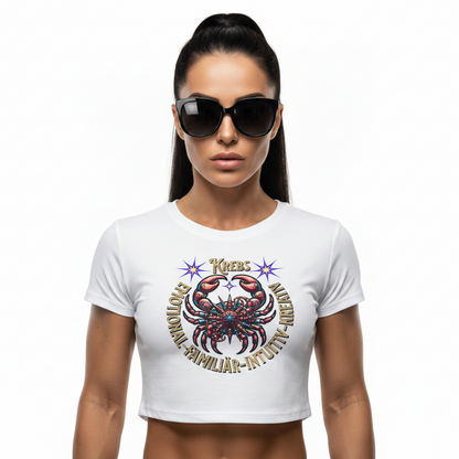 Ladies Cropped Tee / Krebs Sternzeichen