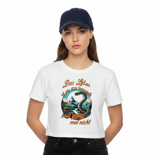 Ladies Cropped Tee /Das LEBEN-mal giftig, mal nicht
