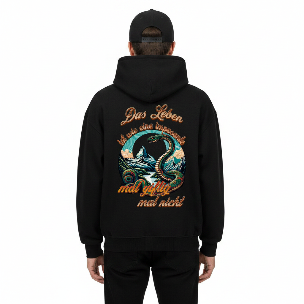 VACANCY Oversized Zipper Hoodie / Das LEBEN-mal giftig, mal nicht