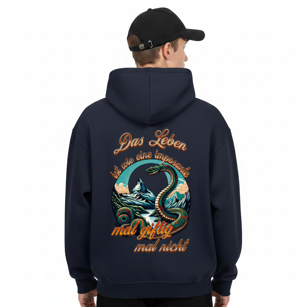 VACANCY Oversized Zipper Hoodie / Das LEBEN-mal giftig, mal nicht