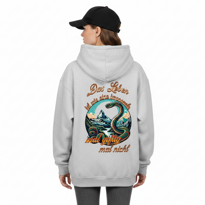 VACANCY Oversized Zipper Hoodie / Das LEBEN-mal giftig, mal nicht