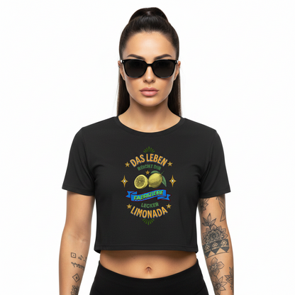 Ladies Cropped Tee/ Fabriziere Limonade
