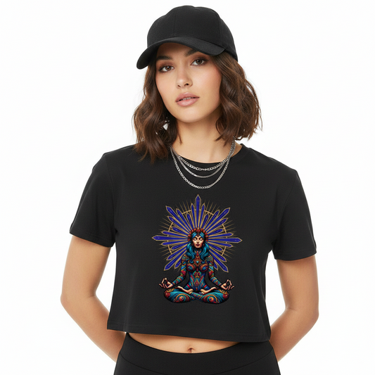Ladies Cropped Tee / Tiefe Stille