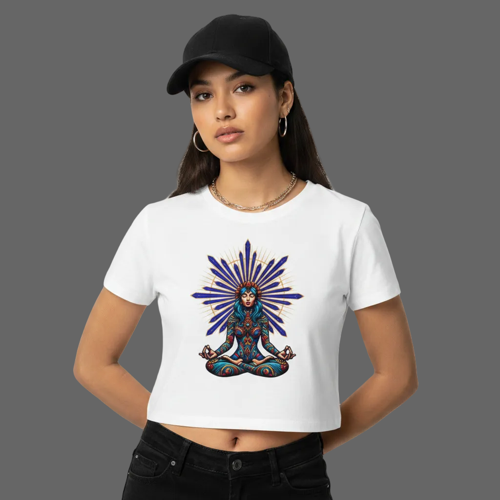 Ladies Cropped Tee / Tiefe Stille