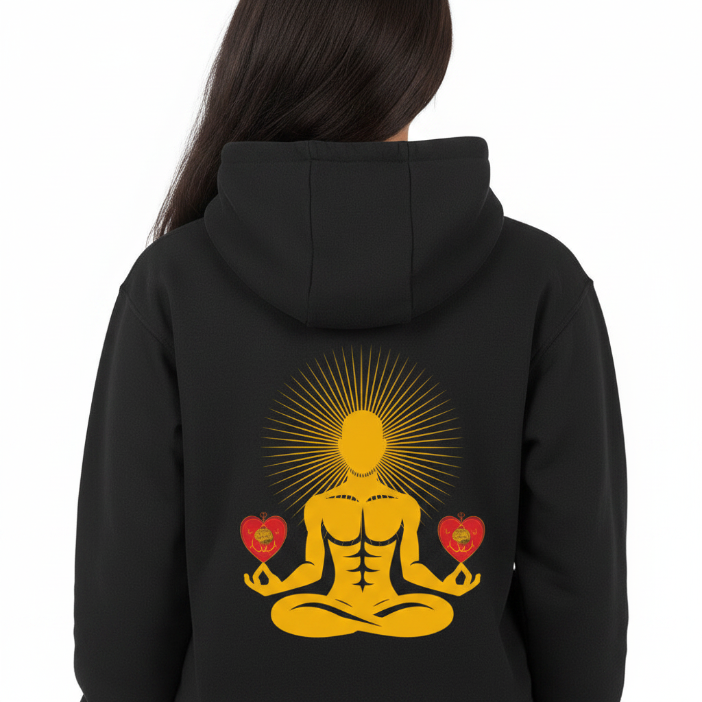 Herz Meditation / HigherBlanks Premium Hoodie