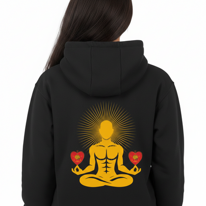Herz Meditation / HigherBlanks Premium Hoodie