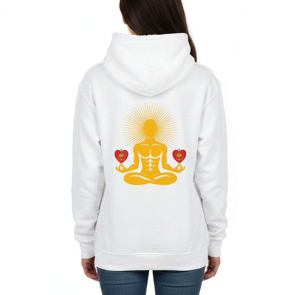 Herz Meditation / HigherBlanks Premium Hoodie