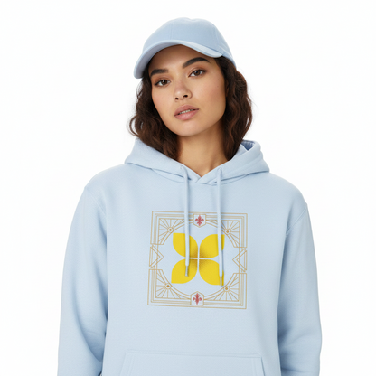 HigherBlanks Premium Hoodie/ Eckige Eleganz