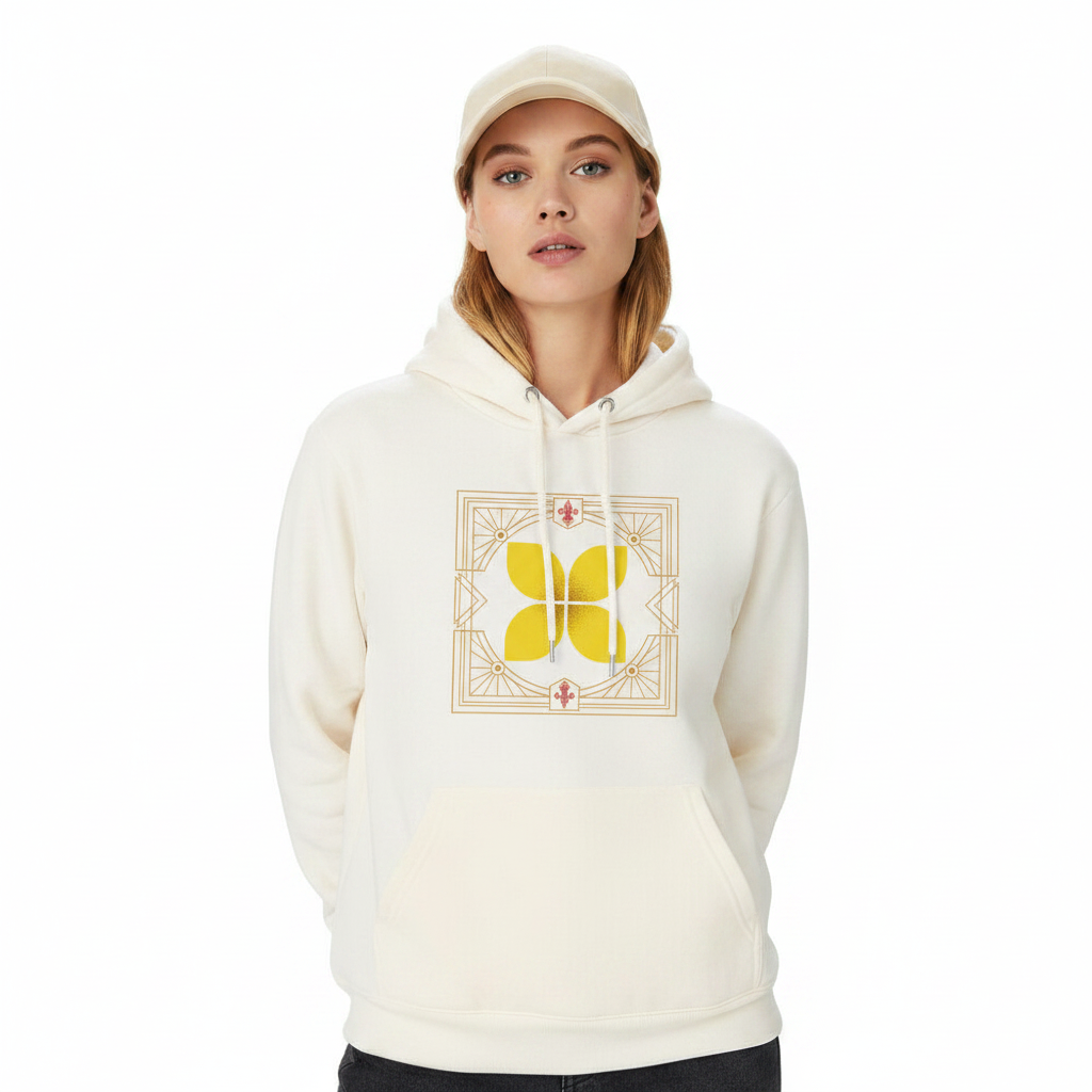 HigherBlanks Premium Hoodie/ Eckige Eleganz