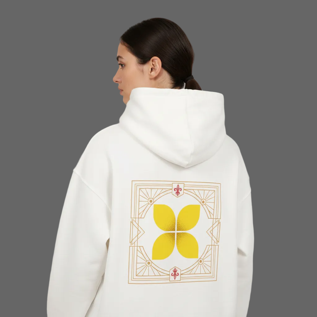 VACANCY Oversized Hoodie/ Eckige Eleganz
