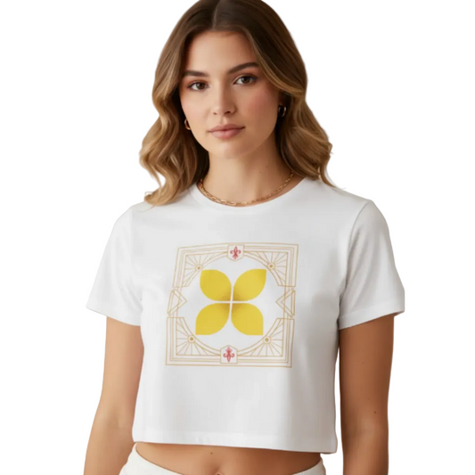 Ladies Cropped Tee/ Eckige Eleganz