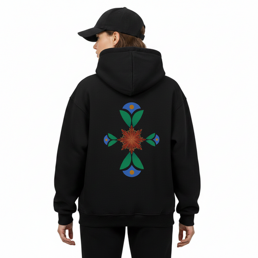 VACANCY Oversized Hoodie/ Geometrischer Traum