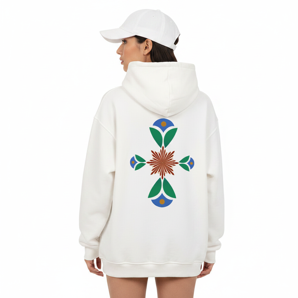VACANCY Oversized Hoodie/ Geometrischer Traum