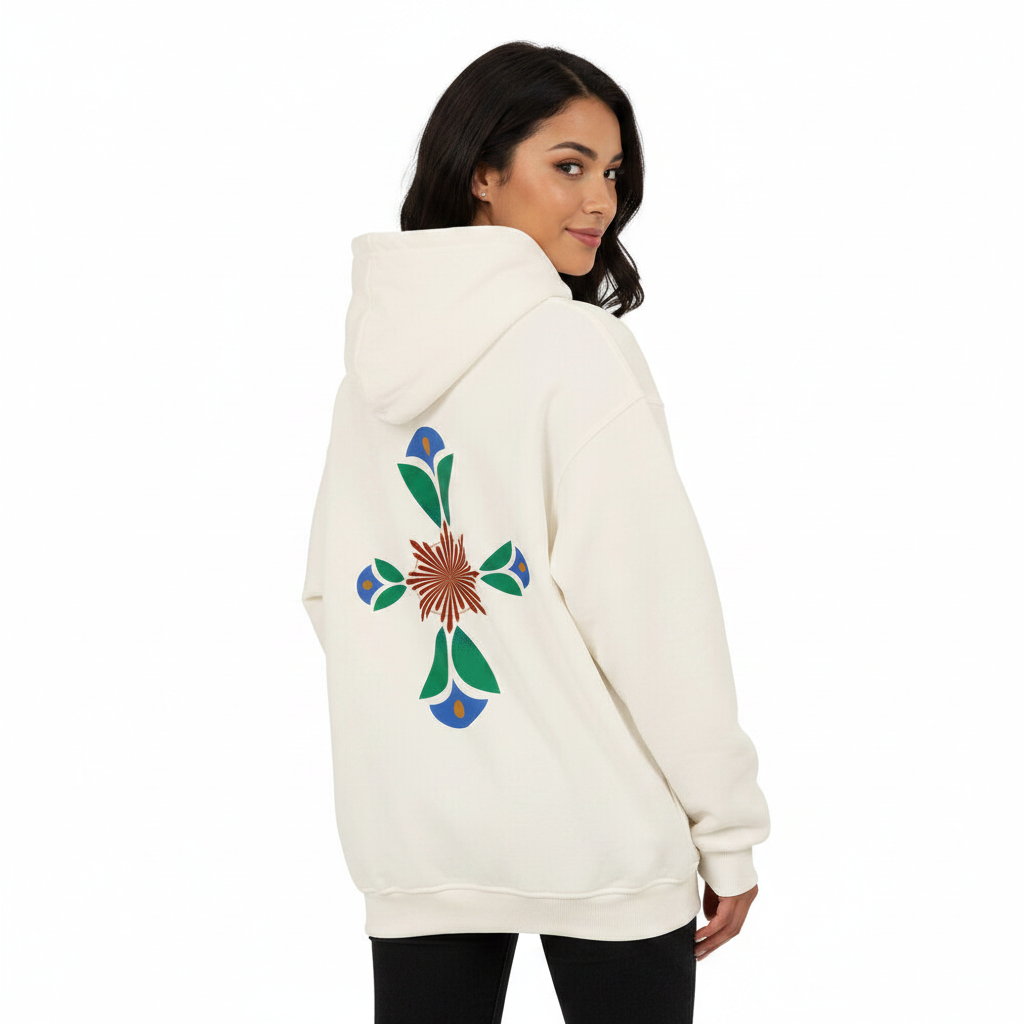 VACANCY Oversized Hoodie/ Geometrischer Traum