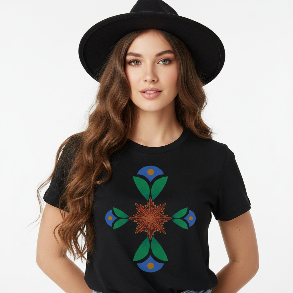 Premium Organic Shirt Women/ Geometrischer Traum
