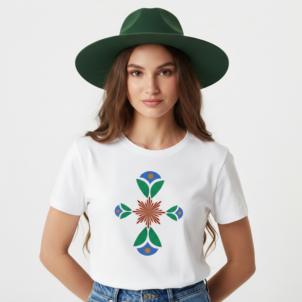 Premium Organic Shirt Women/ Geometrischer Traum