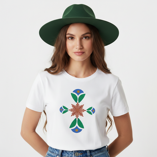 Premium Organic Shirt Women/ Geometrischer Traum