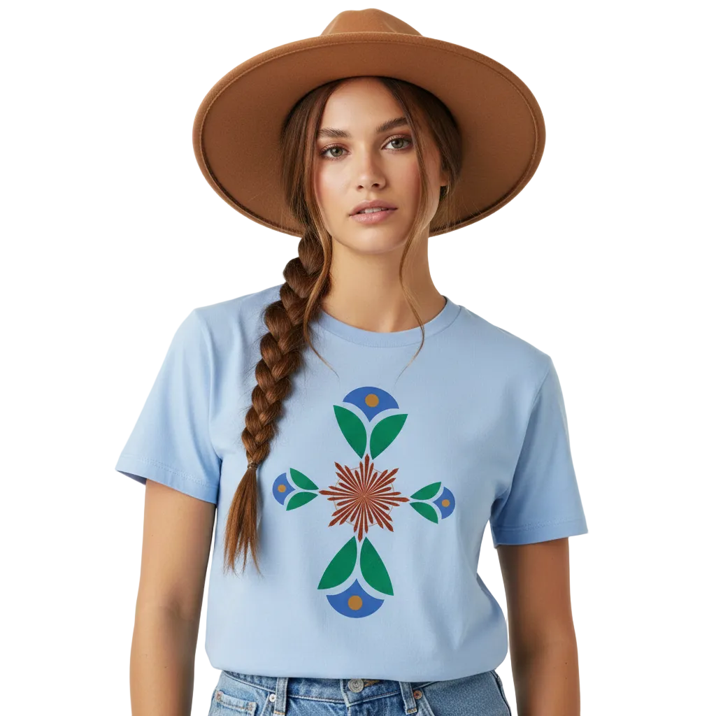 Premium Organic Shirt Women/ Geometrischer Traum