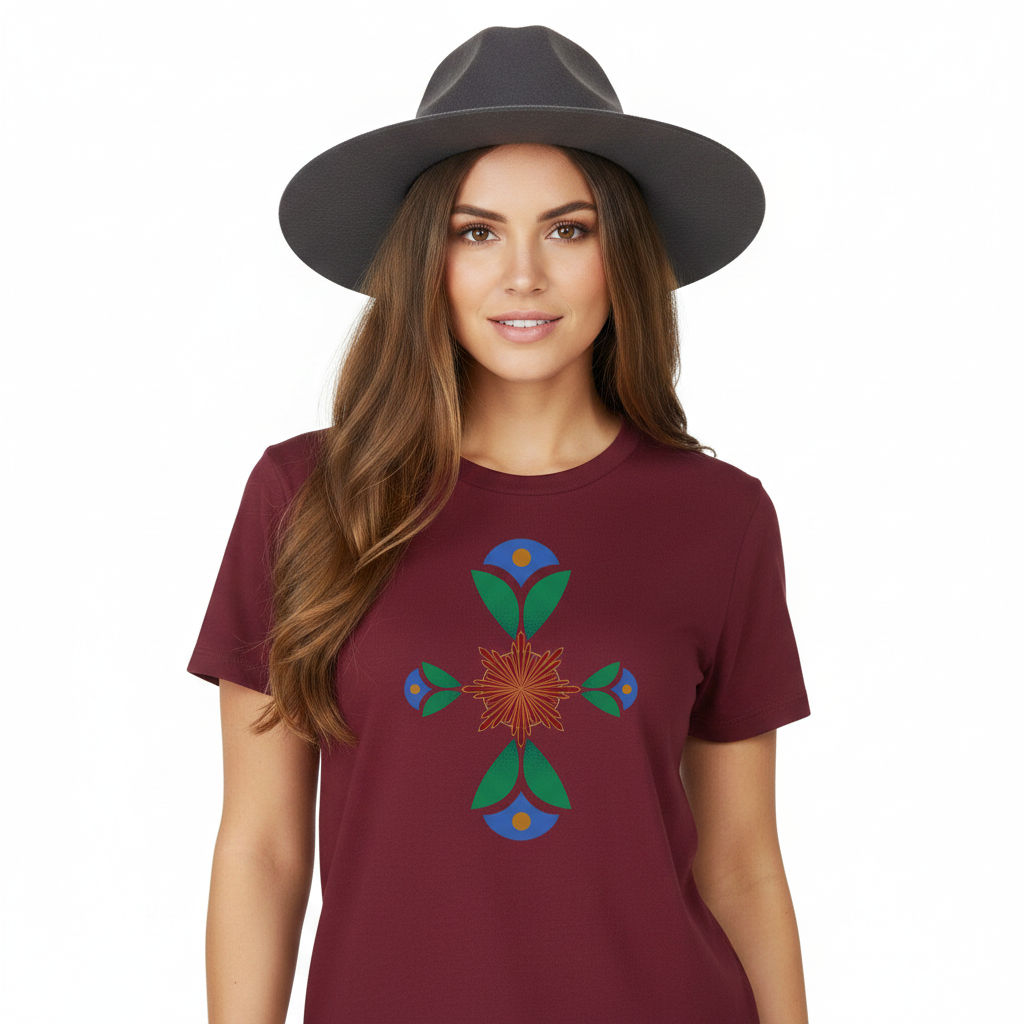 Premium Organic Shirt Women/ Geometrischer Traum