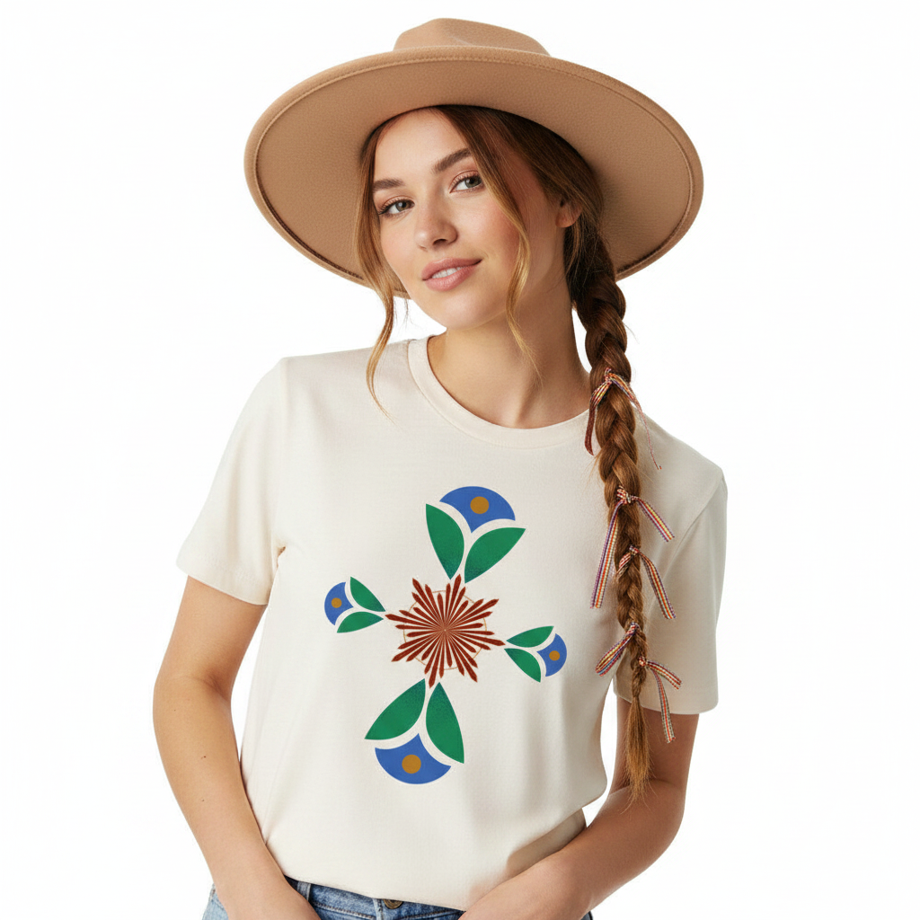 Premium Organic Shirt Women/ Geometrischer Traum