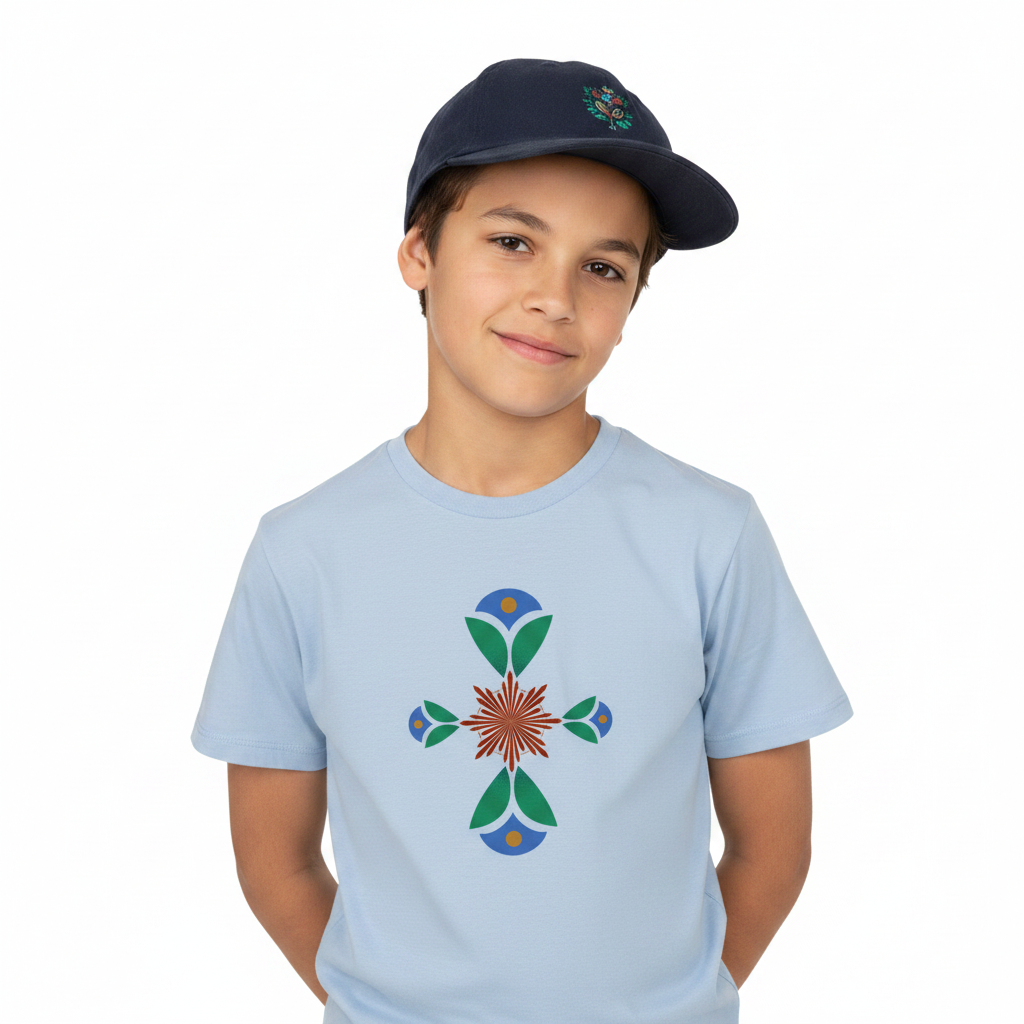 Premium Organic Shirt Kids/ Geometrischer Traum