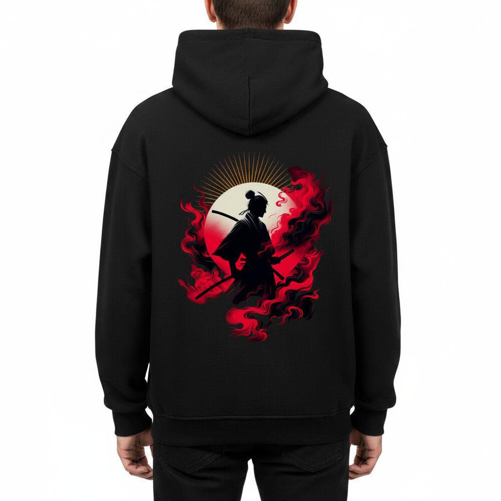 VACANCY Oversized Hoodie / Samurai-Mythos