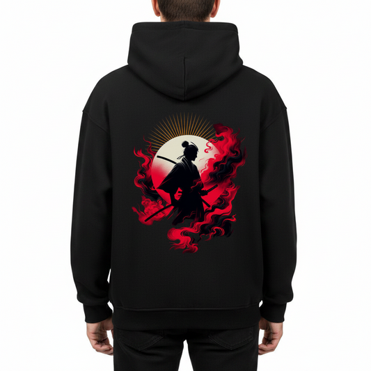 VACANCY Oversized Hoodie / Samurai-Mythos