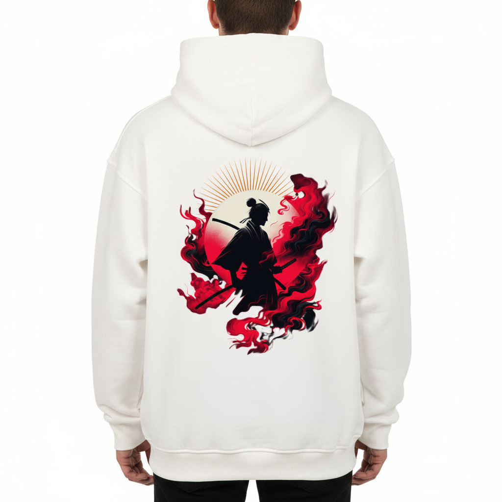 VACANCY Oversized Hoodie / Samurai-Mythos