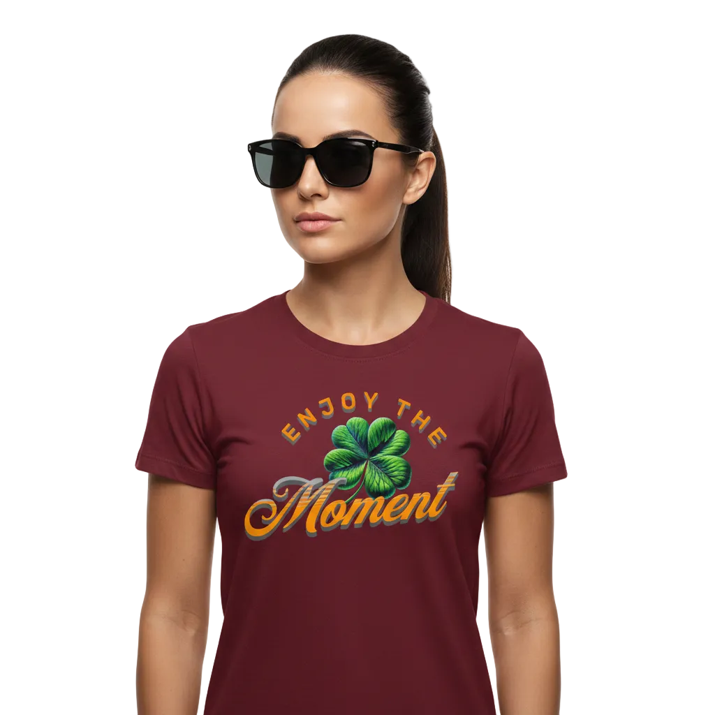 Premium Organic Shirt Women / ENJOY THE MOMENT