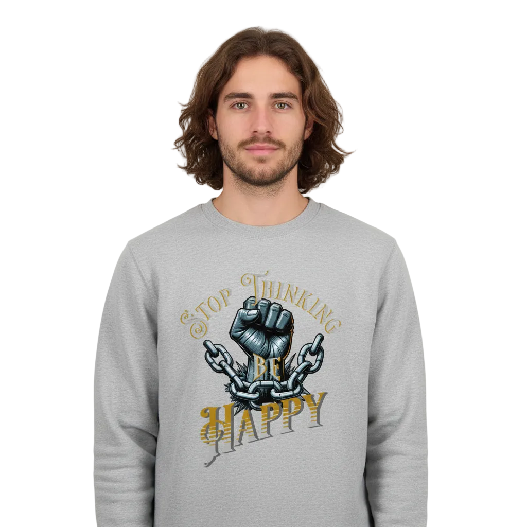 Classic Sweatshirt / STOP THINKING BE HAPPY