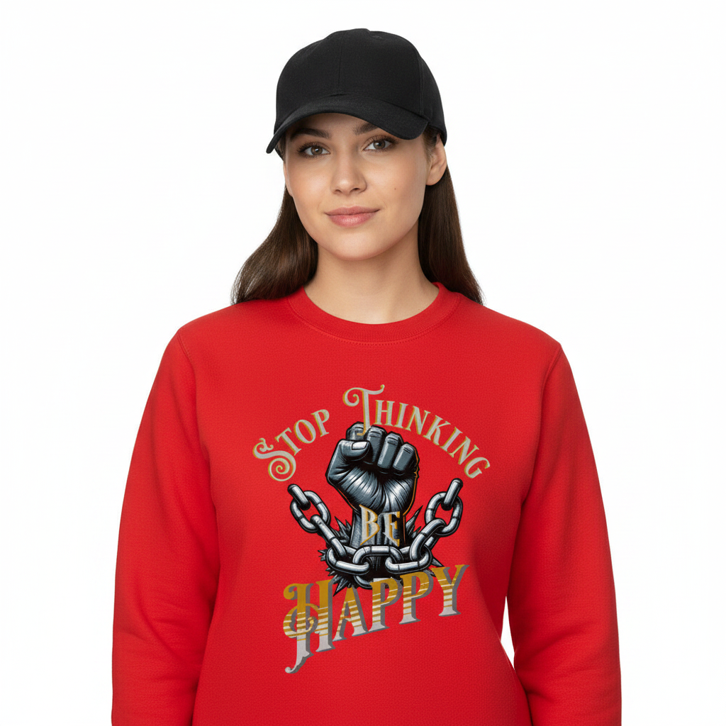 Classic Sweatshirt / STOP THINKING BE HAPPY
