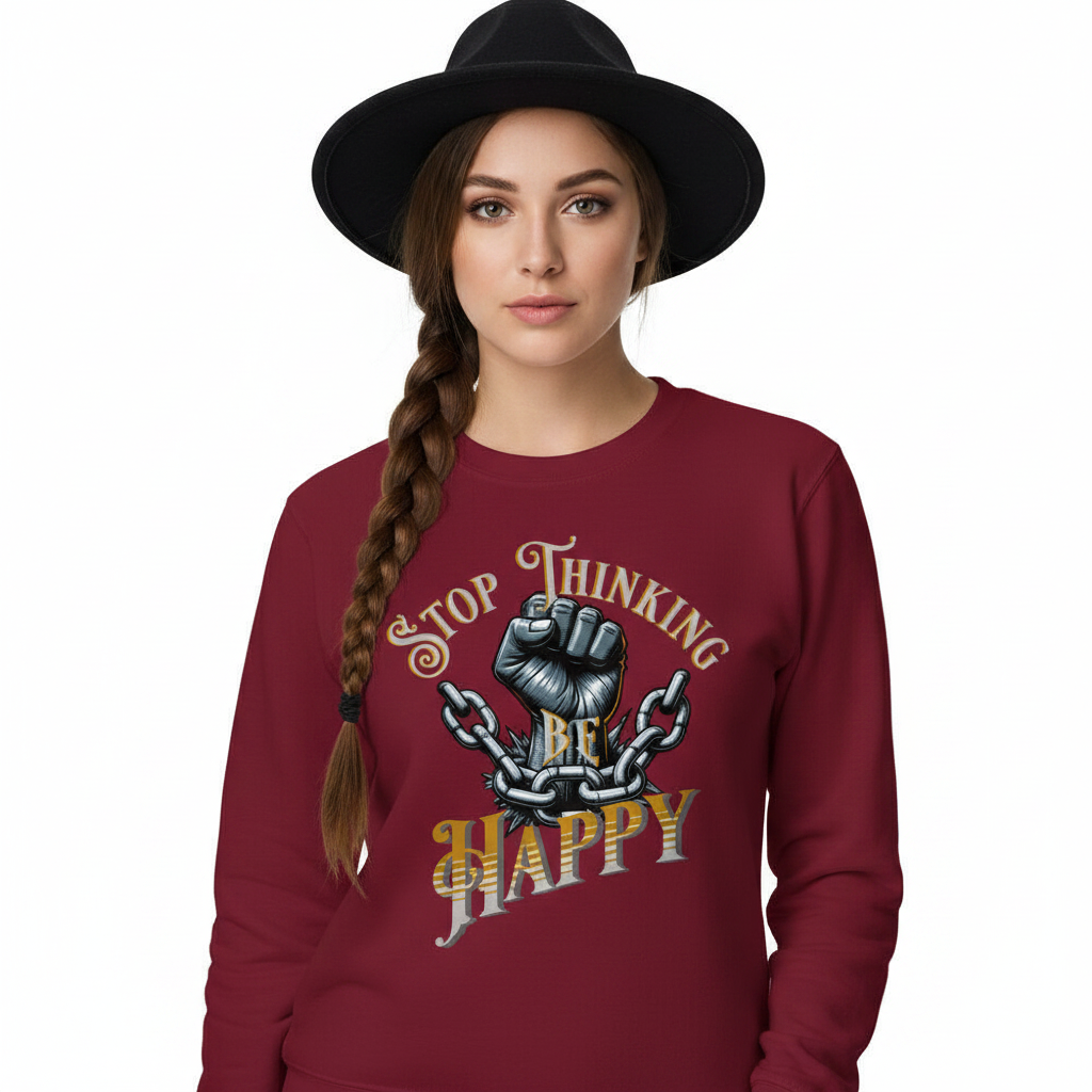 Classic Sweatshirt / STOP THINKING BE HAPPY
