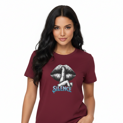Premium Organic Shirt Women / Silence