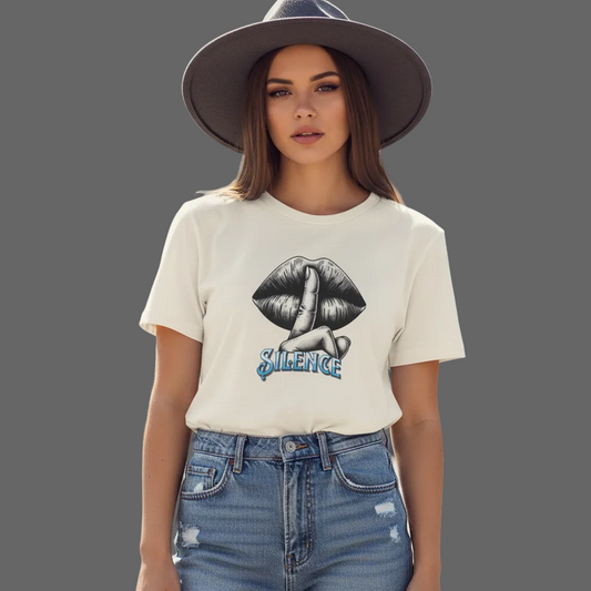 Premium Organic Shirt Women / Silence